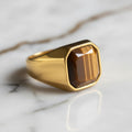 Tigerauge Ring - Kraftvolle Akzente CrystalScents