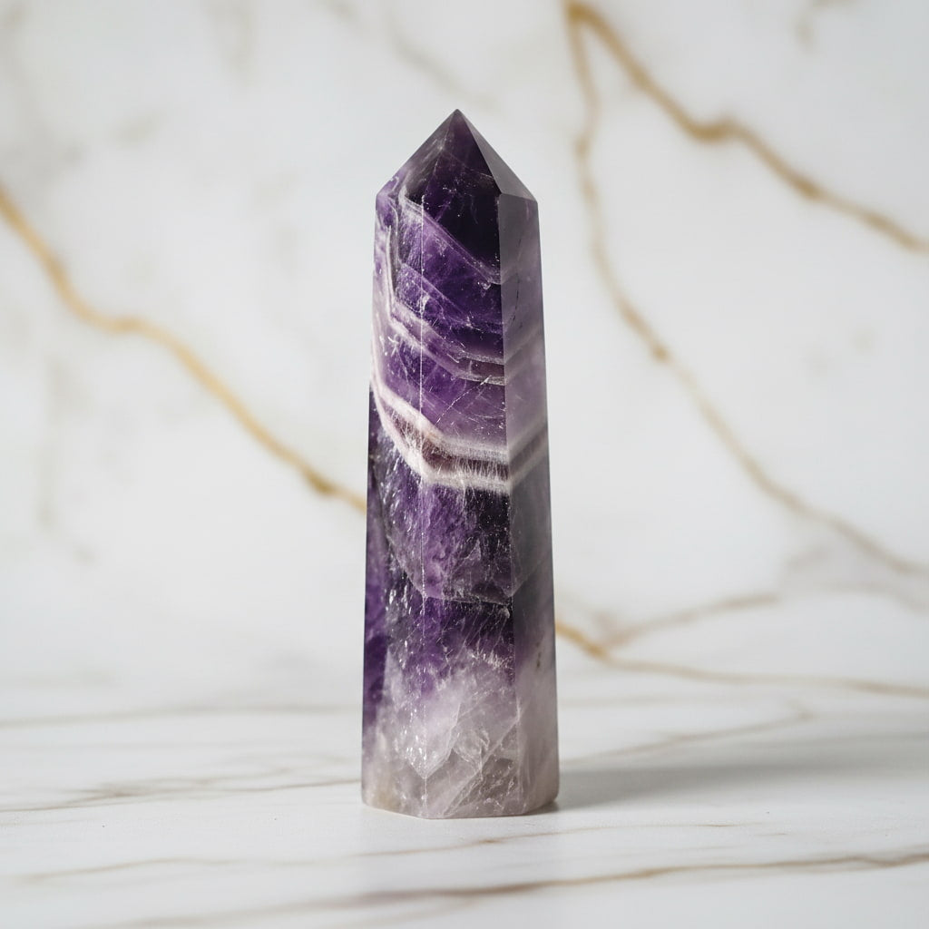 Amethyst Obelisk – Harmonie & Energie CrystalScents