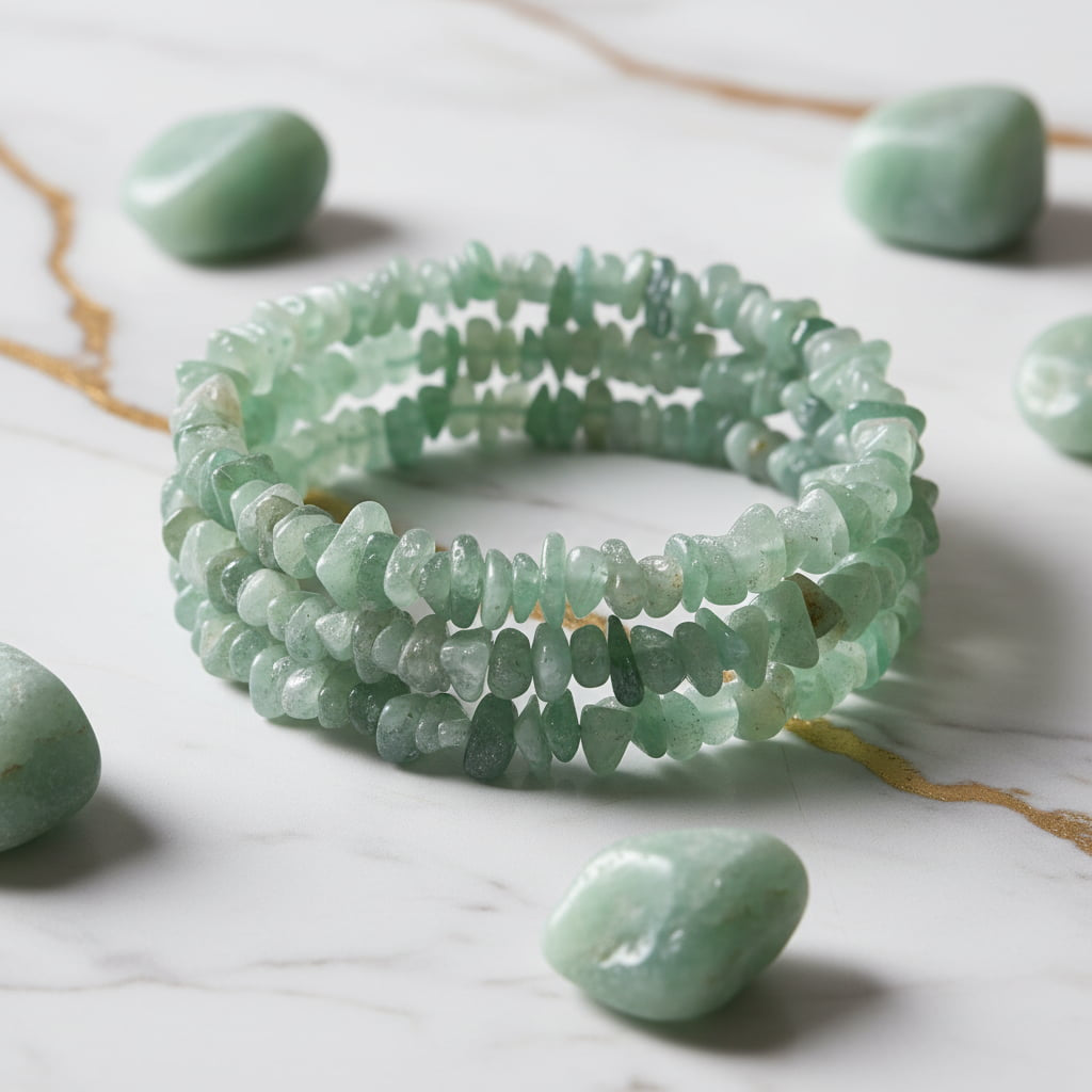 Aventurin Splitterarmband – Optimismus & positive Energie CrystalScents