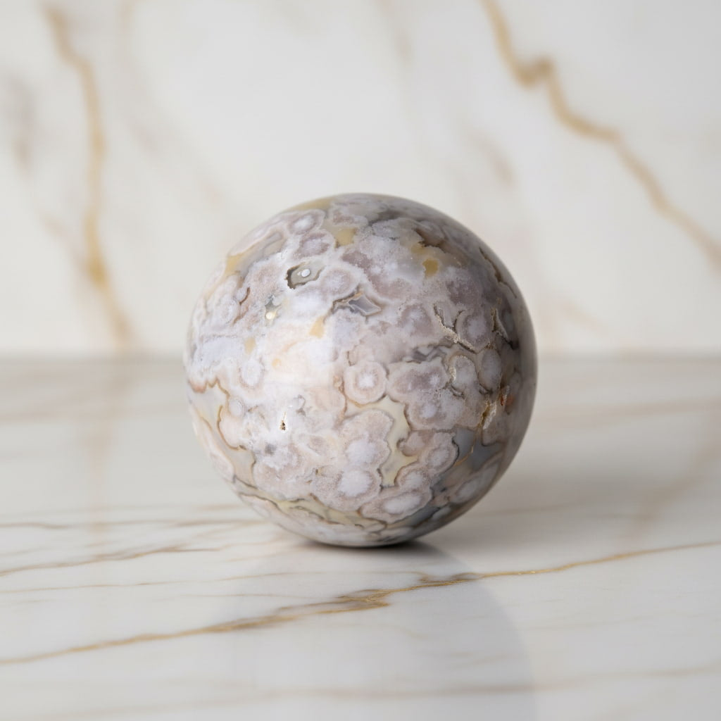 Kirschblüten Achat Kugel – Frühlingszauber CrystalScents