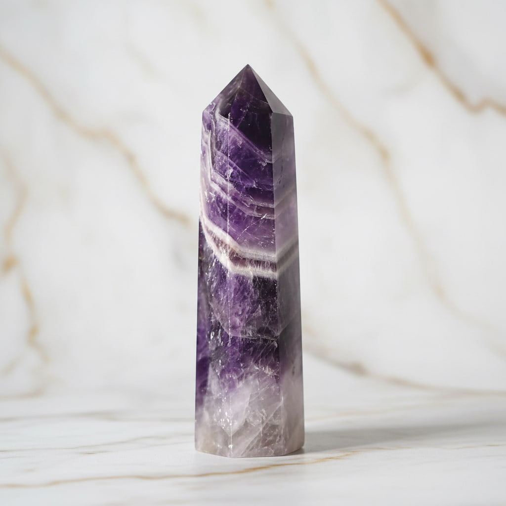 Amethyst Obelisk – Harmonie & Energie CrystalScents