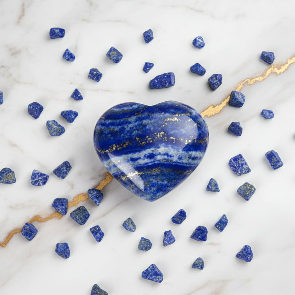 Mini Lapislazuli Herz - Tiefblaue Kleinigkeit CrystalScents