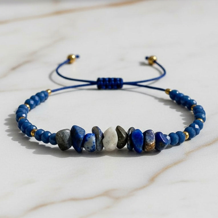 Lapislazuli Schutzarmband - Fokus & Intuition CrystalScents