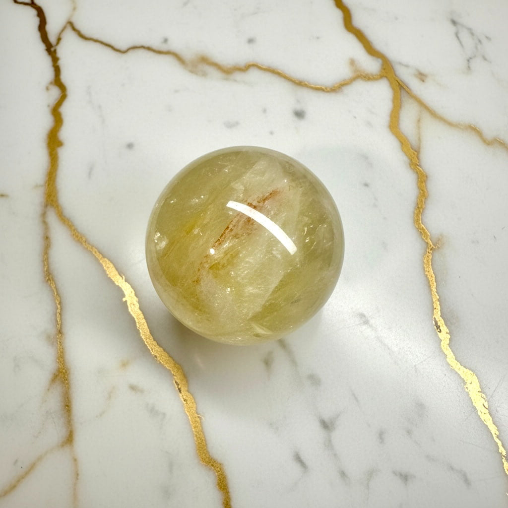 Citrin Kugel - Wärme & Energie CrystalScents