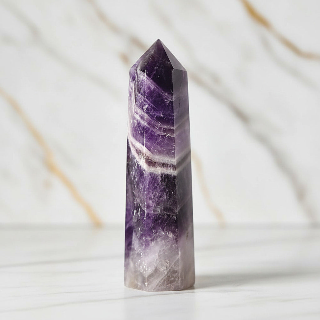 Amethyst Obelisk – Harmonie & Energie CrystalScents