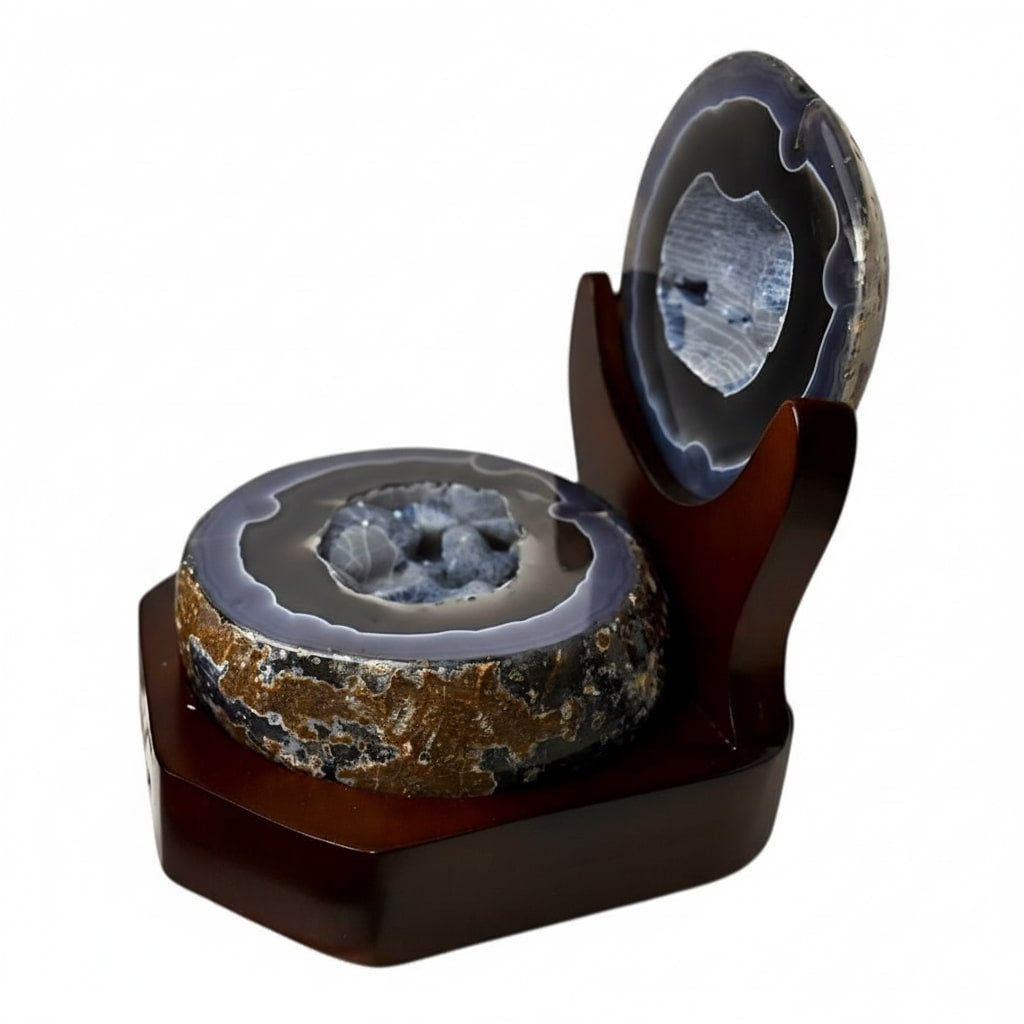 Achat Truhe auf dekorativer Basis CrystalScents