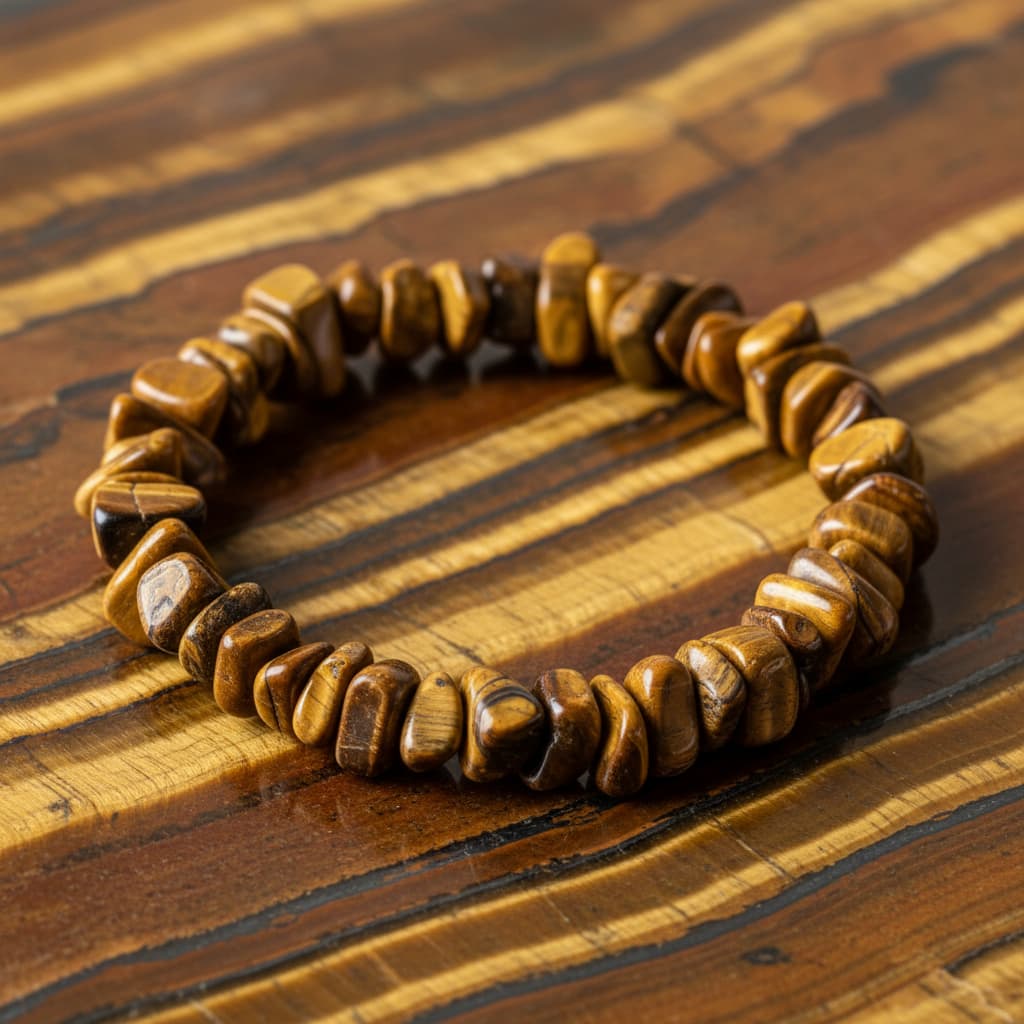 Tigerauge Splitterarmband - Erdung & Kraft CrystalScents