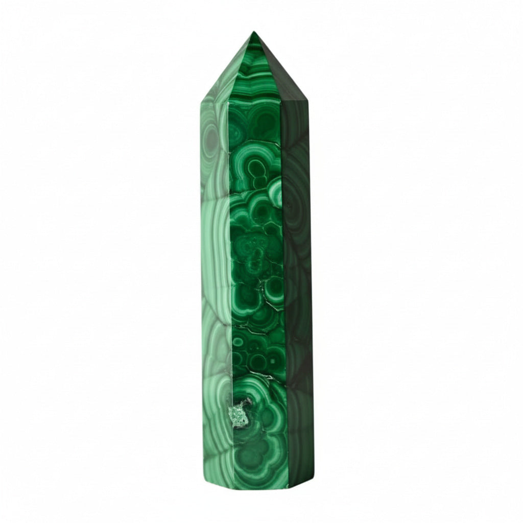 Malachit Obelisk – Energie in Form gebracht CrystalScents