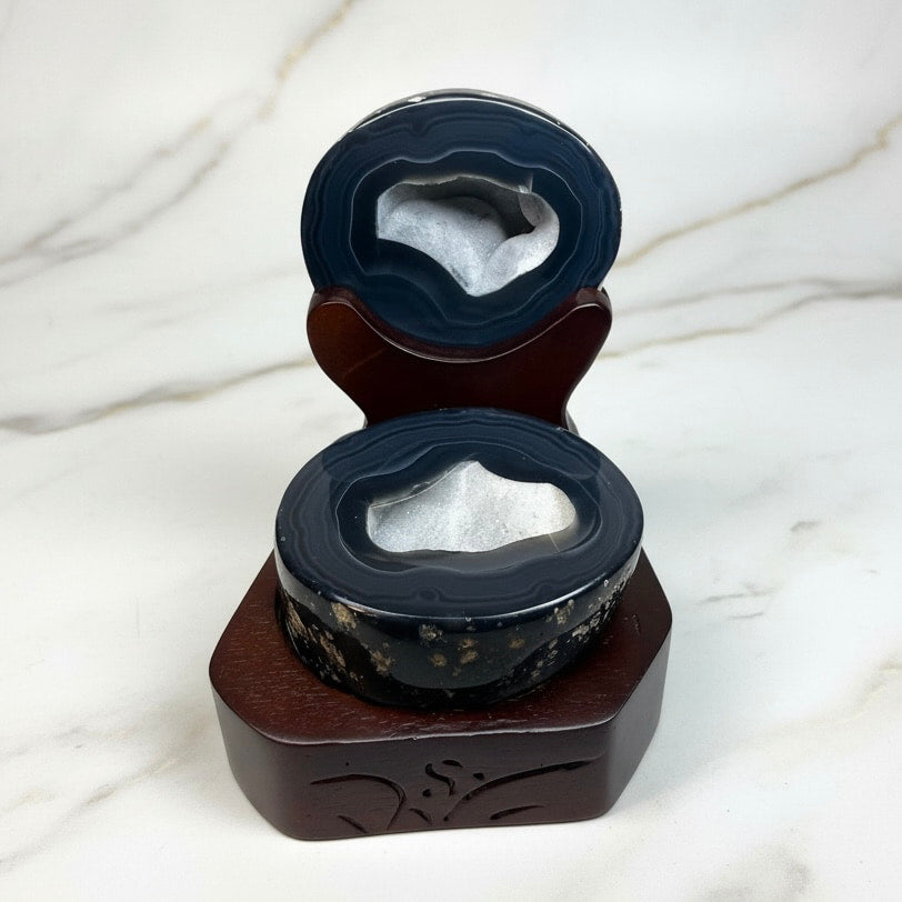 Achat Truhe - Schwarze Schönheit CrystalScents