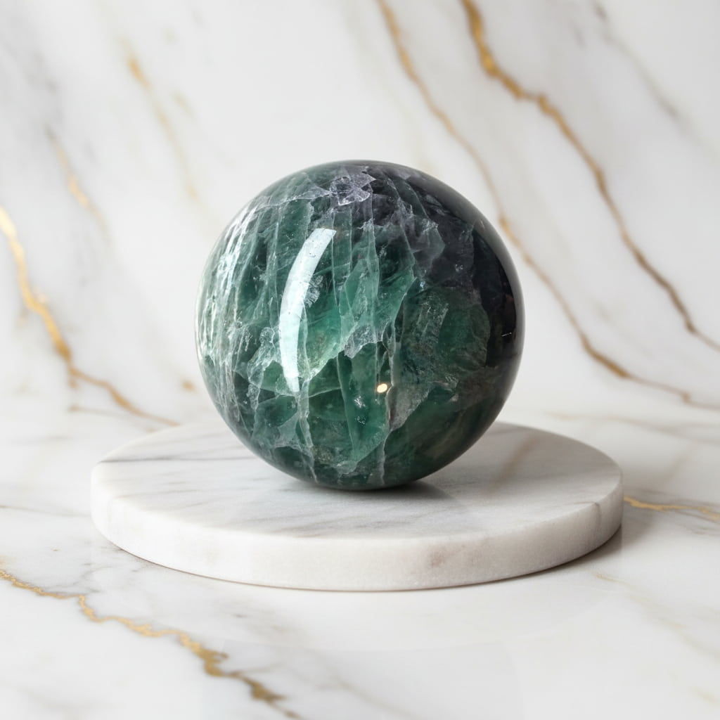 Fluorit Kugel – Intensives Naturjuwel CrystalScents