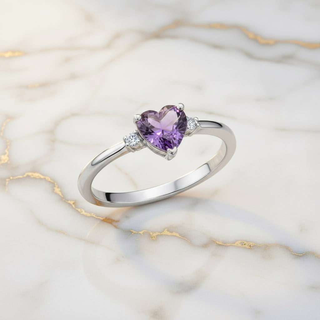Amethyst Ring - Liebevoller Begleiter CrystalScents