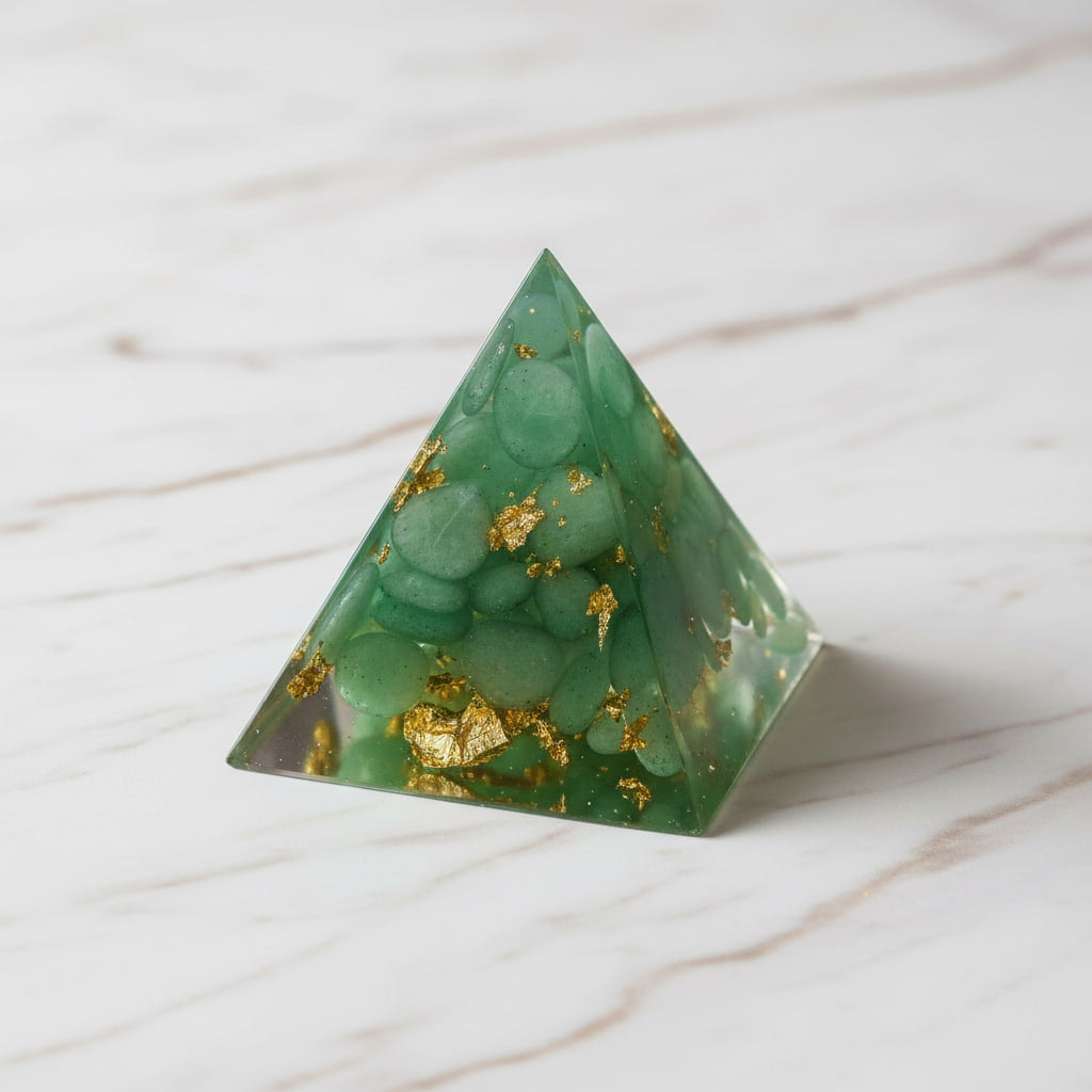 Mini Aventurin Pyramide – Frischer Akzent fürs Zuhause CrystalScents
