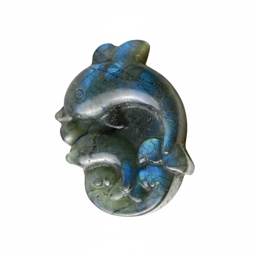 Labradorit Delfin – Schillernde Naturfigur CrystalScents