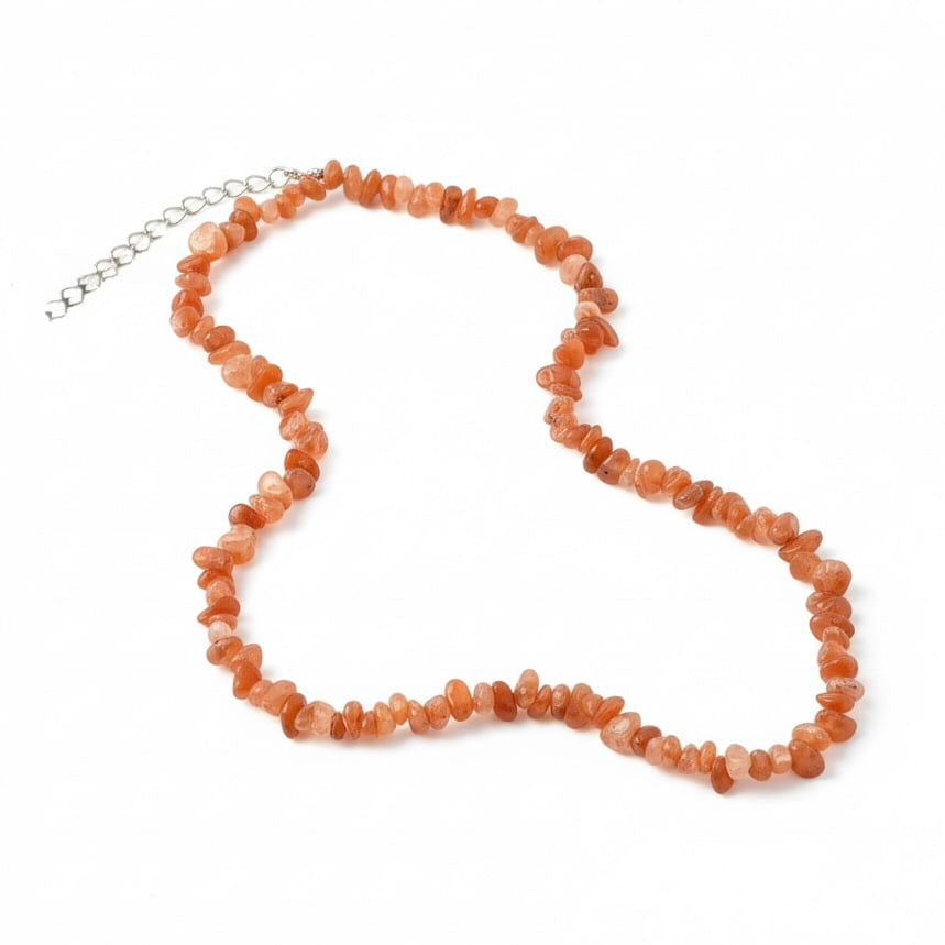 Achat Splitterhalskette – feuriges Accessoire CrystalScents