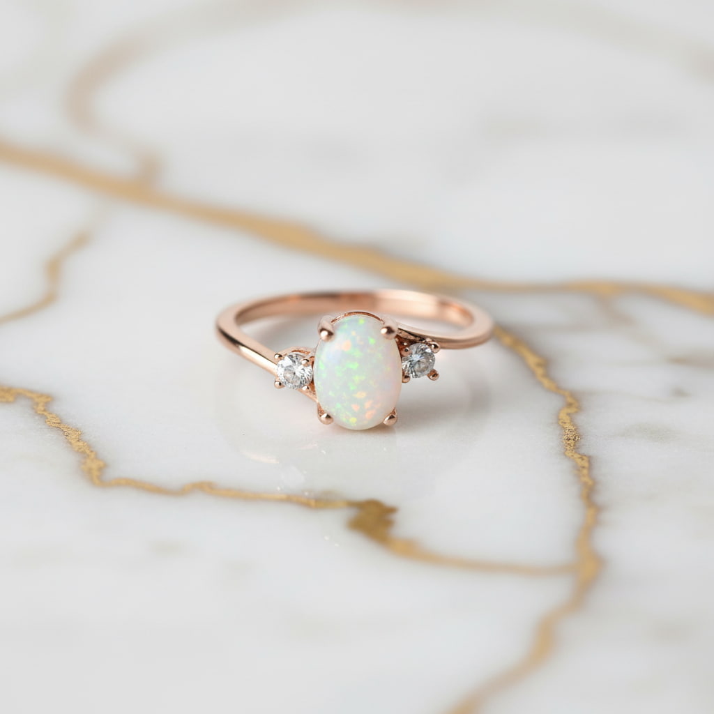 Opal Ring - Roségold & Filigran CrystalScents