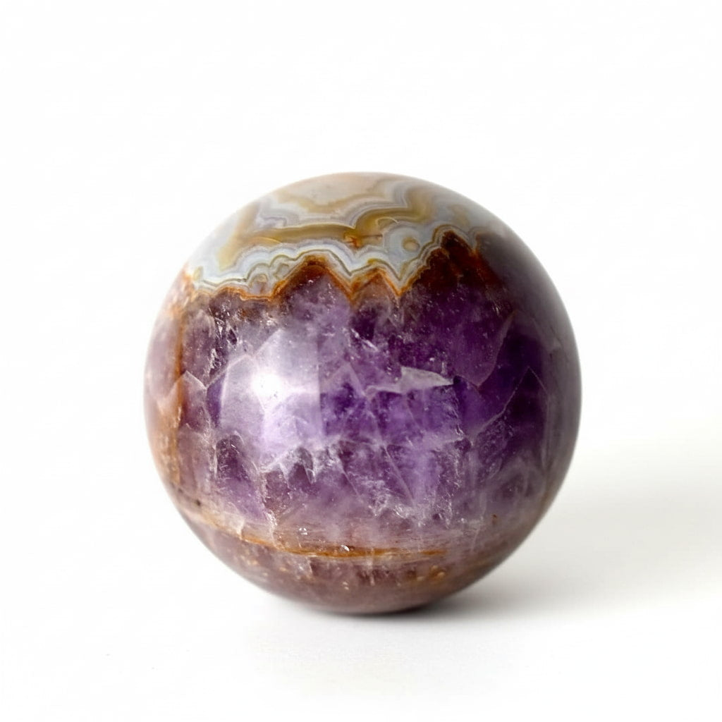 Amethyst Achat Kugel – Eleganter Wohn- & Meditationsbegleiter CrystalScents