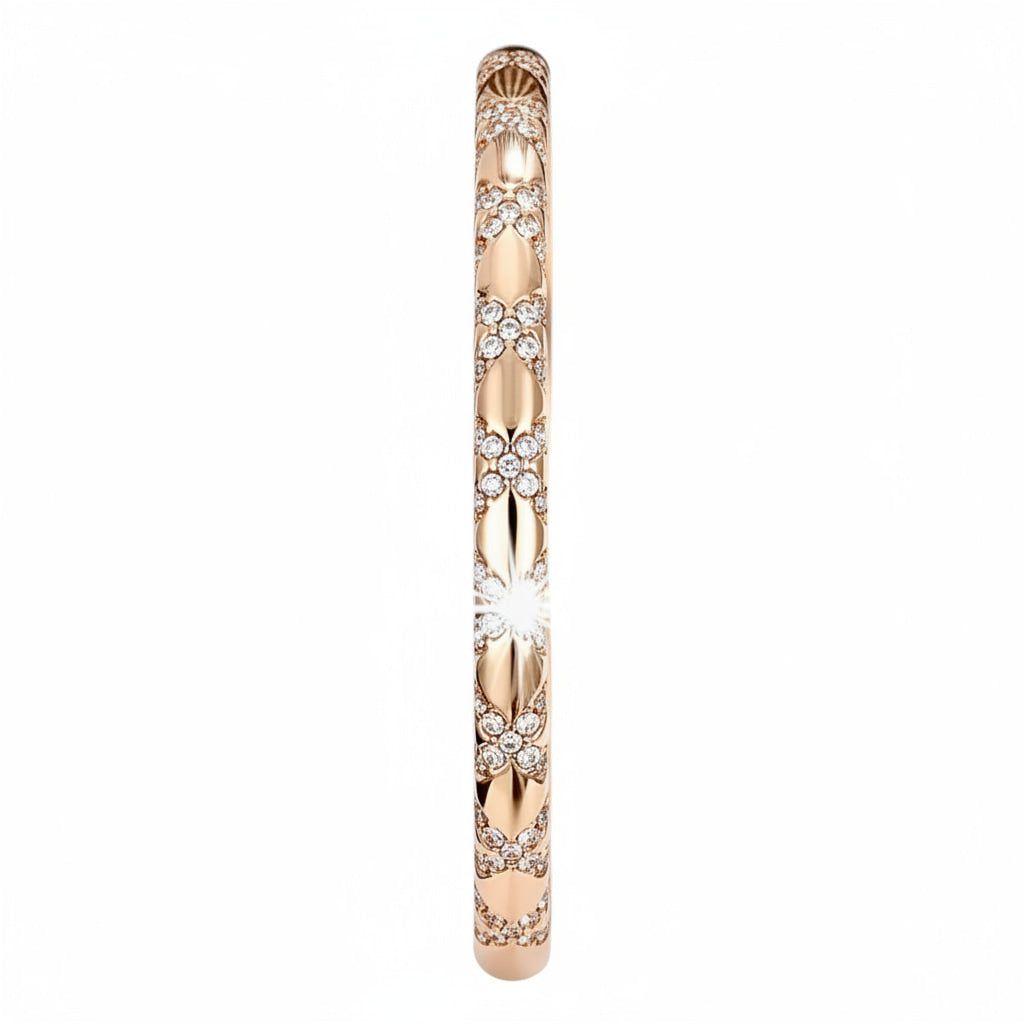 Armband - Funkelndes Kreuzmuster in Roségold CrystalScents