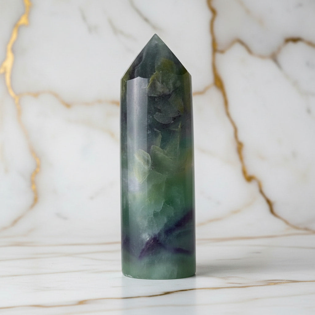 Fluorit Obelisk – Kraftvoll & Intensiv CrystalScents