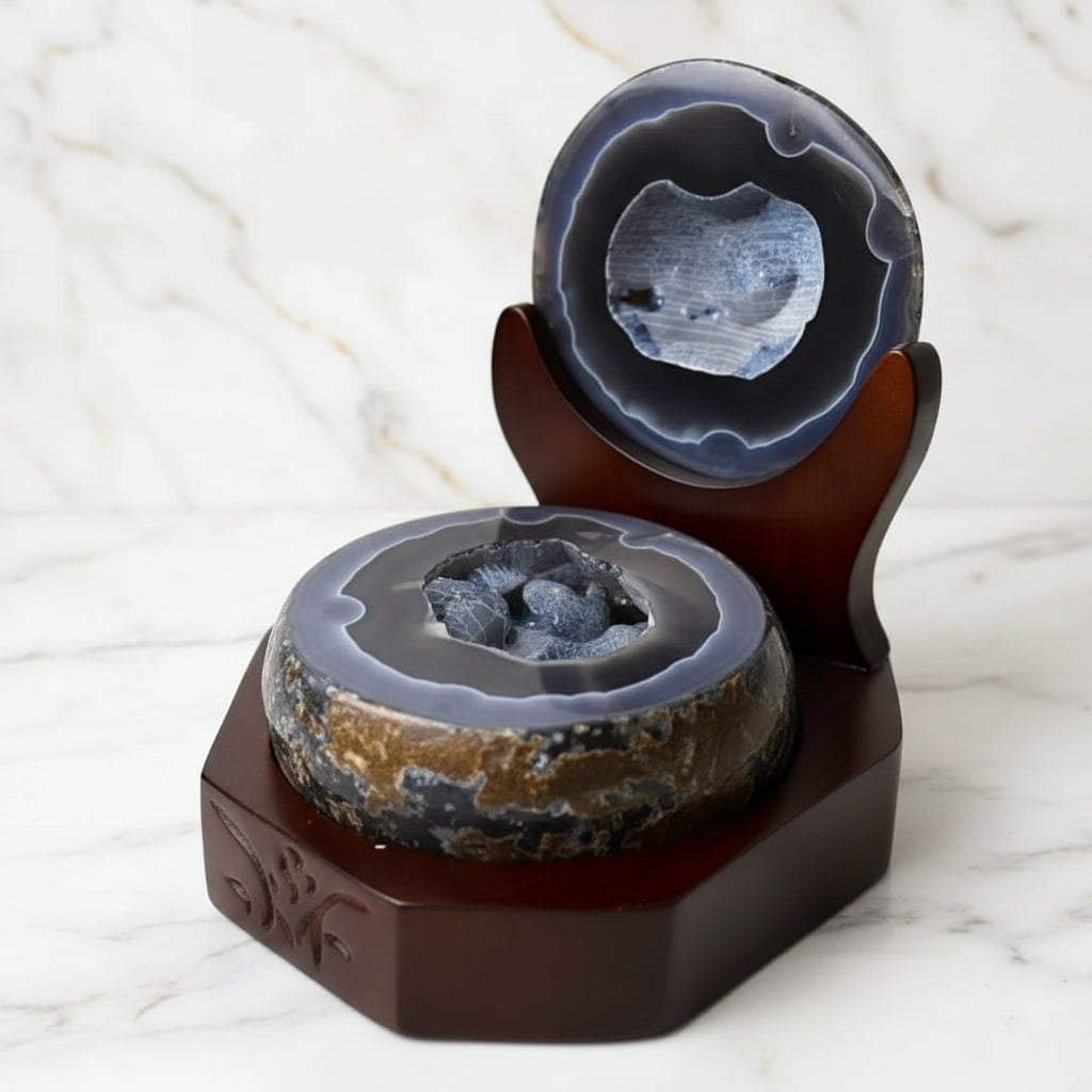 Achat Truhe auf dekorativer Basis CrystalScents