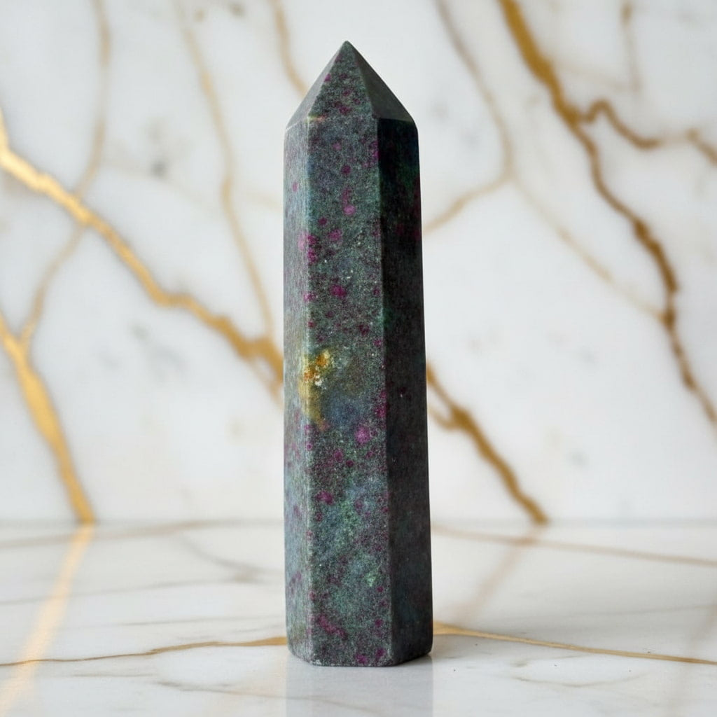 Cyanit Obelisk – Harmonie & Konzentration CrystalScents
