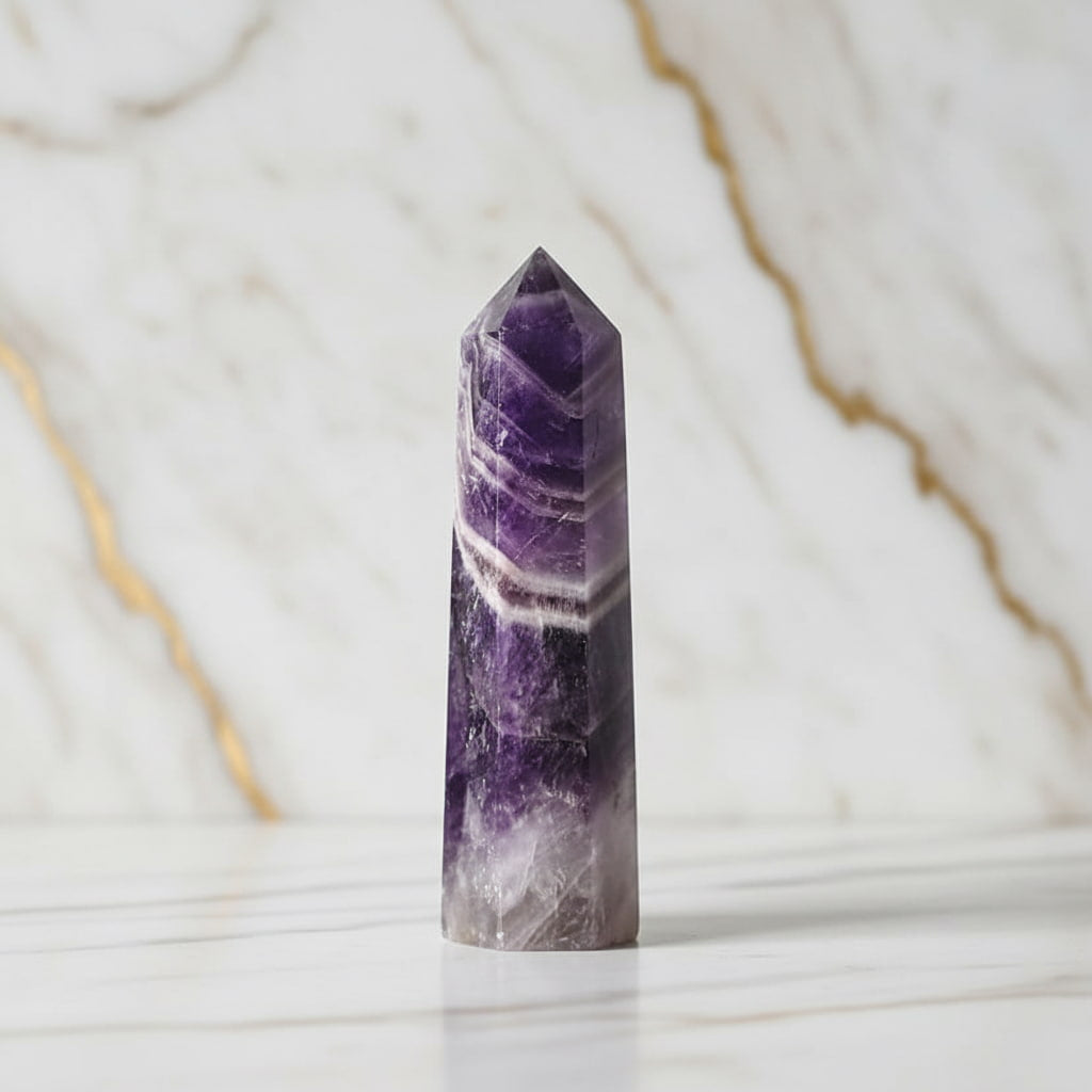 Amethyst Obelisk – Harmonie & Energie CrystalScents