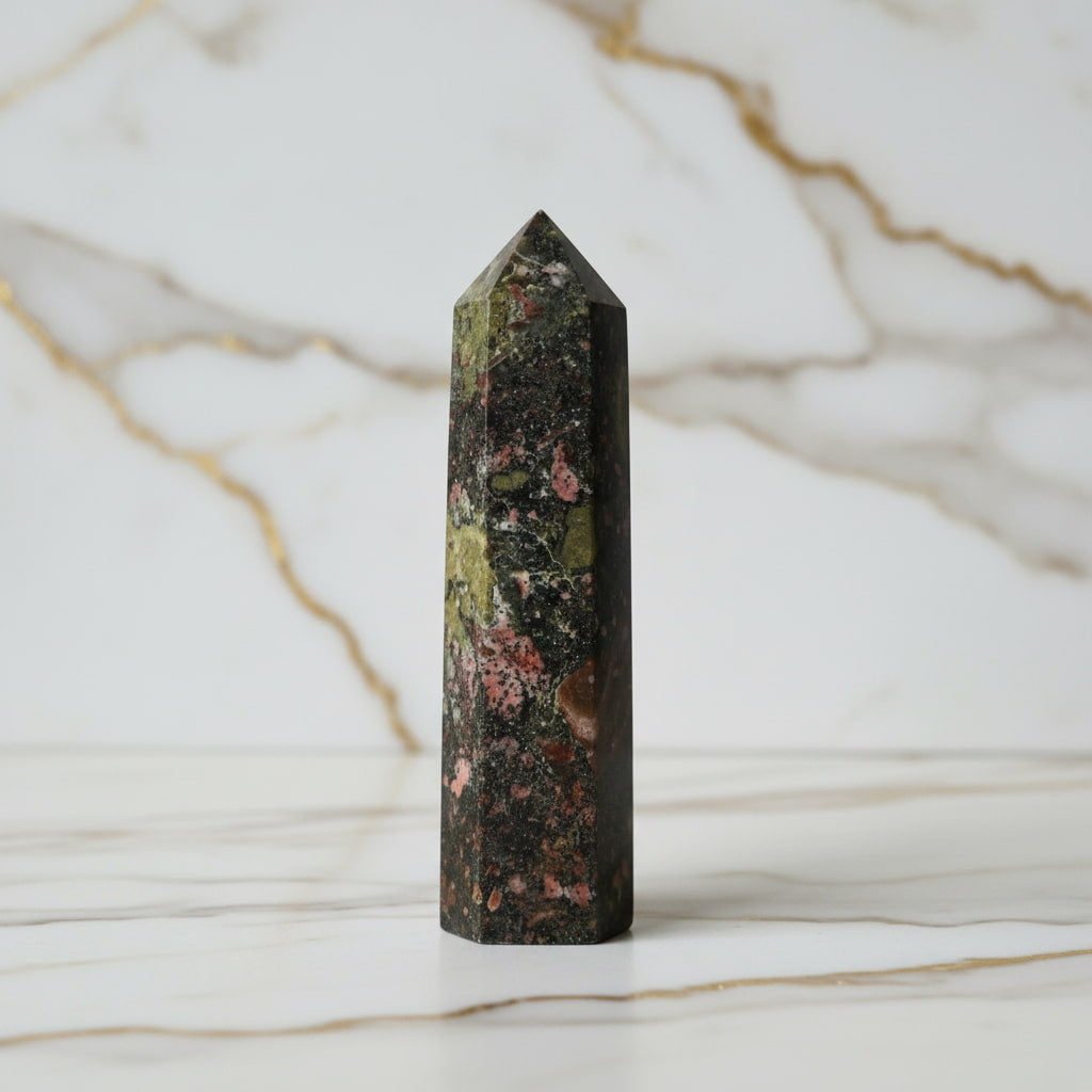 Jaspis Drachenblut Obelisk – Energie, Selbstvertrauen & Balance CrystalScents