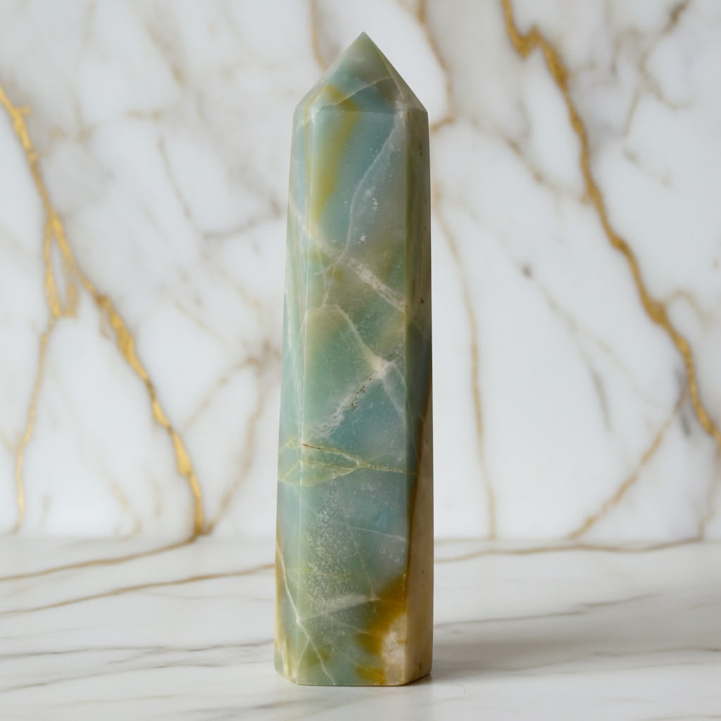 Aragonit Obelisk – Belebend & Klar CrystalScents