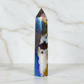 Aura Zebra Jaspis Obelisk - Gebündelte Regenbogen-Power CrystalScents