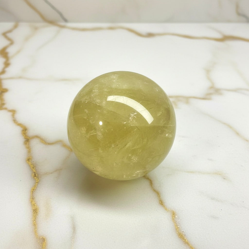 Citrin Kugel - Wärme & Sonne CrystalScents