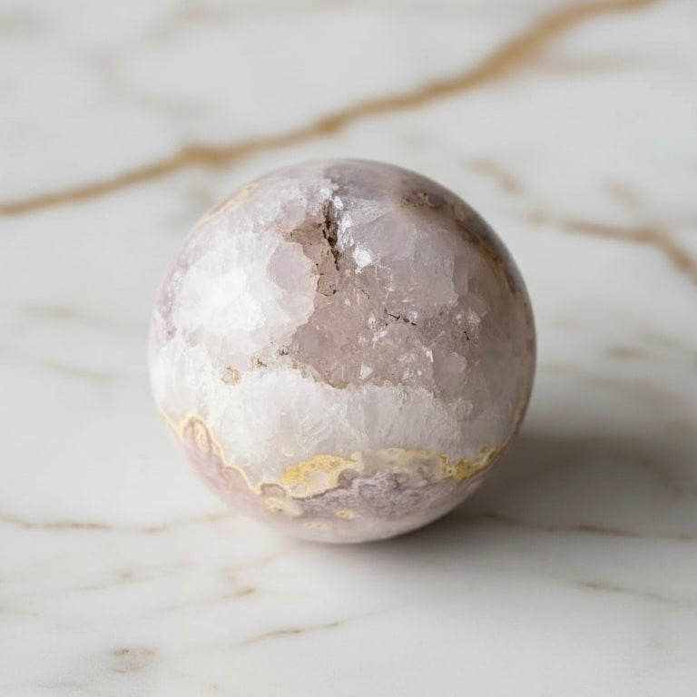 Rosa Amethyst Kugel – Glitzertraum für Harmonie & Balance CrystalScents