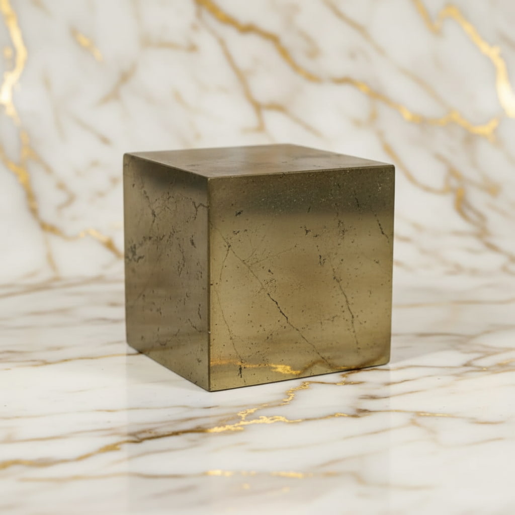 Großer Pyrit Würfel - Kraftvoll & Kubisch CrystalScents