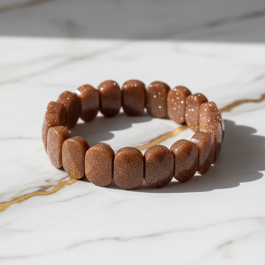 Goldfluss Armband – Facettiertes Funkeln CrystalScents