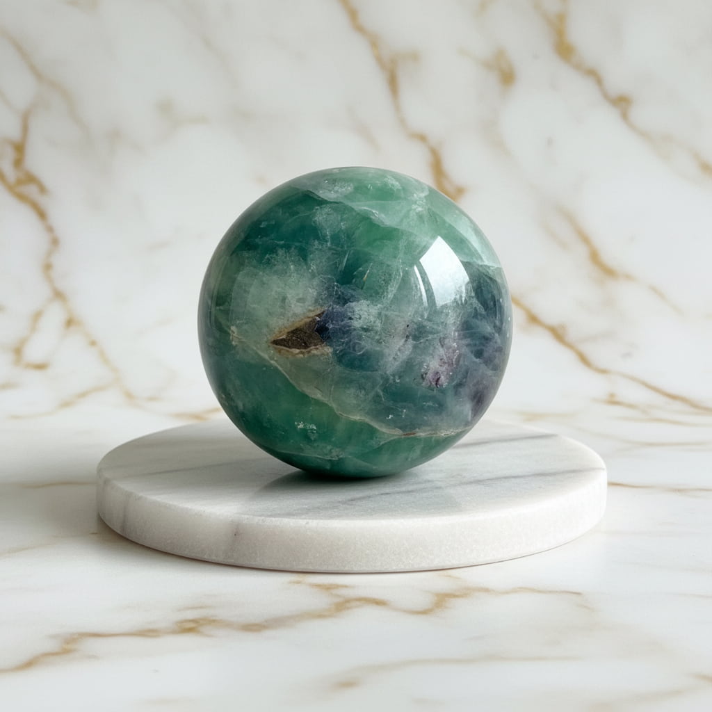 Fluorit Kugel – Balance & Kraft CrystalScents