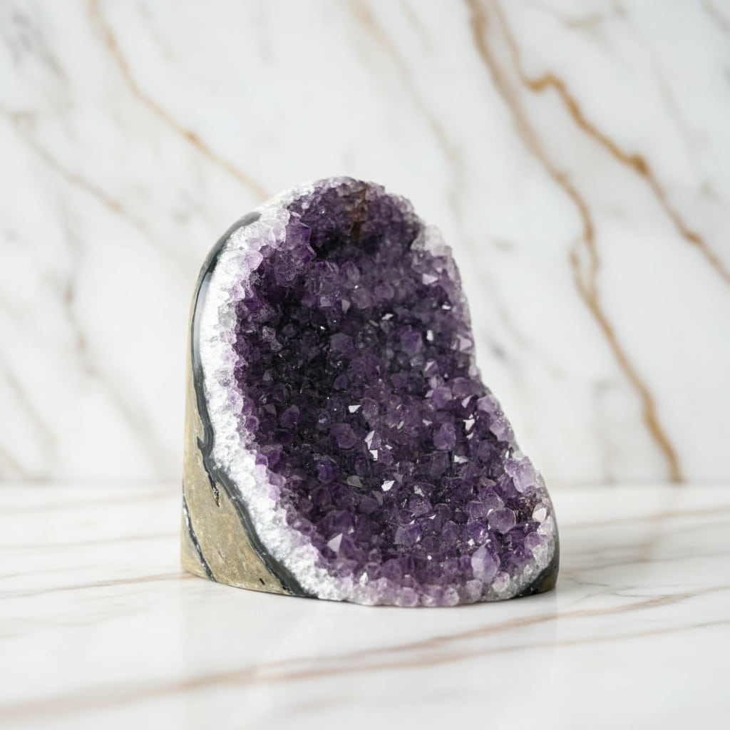 Amethystdruse – Funkelnde Spitzen für Lebendige Energie CrystalScents