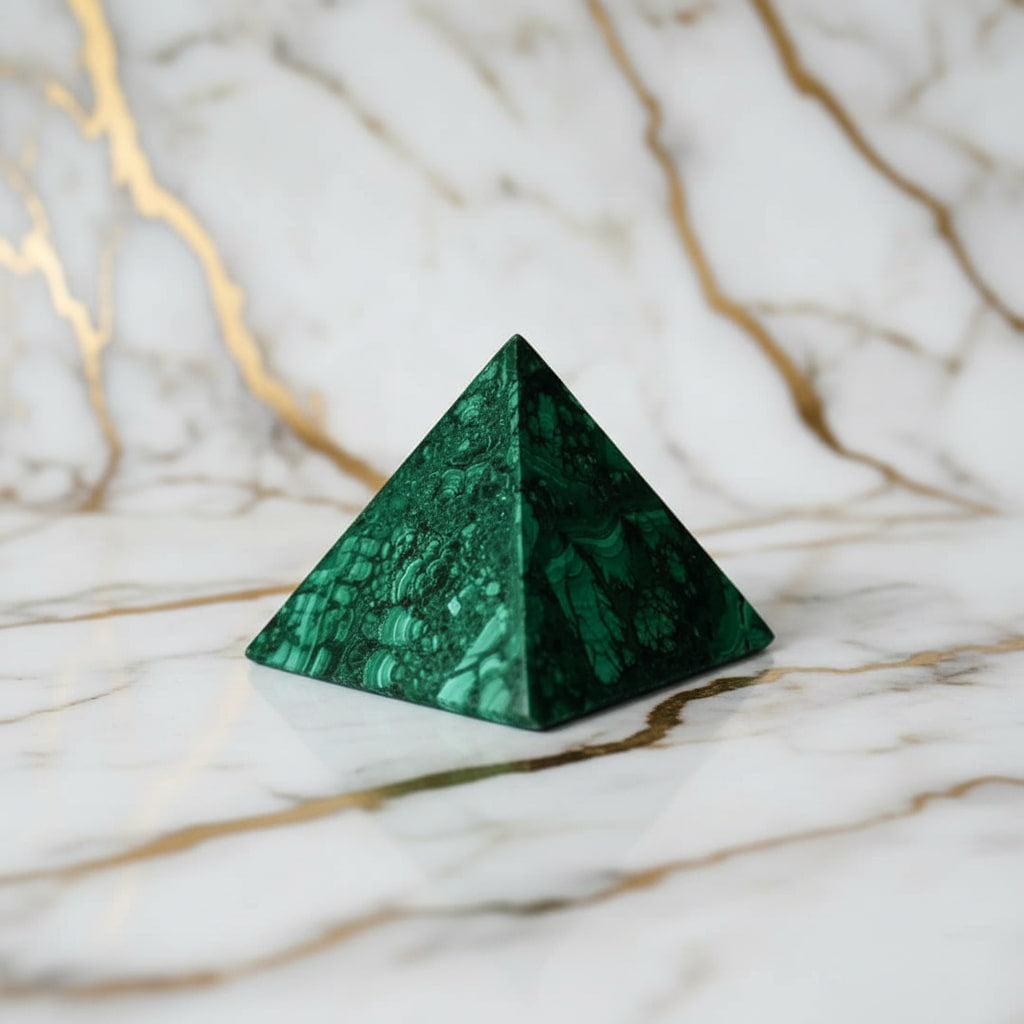Malachit Pyramide – Schutzstein & Energie CrystalScents