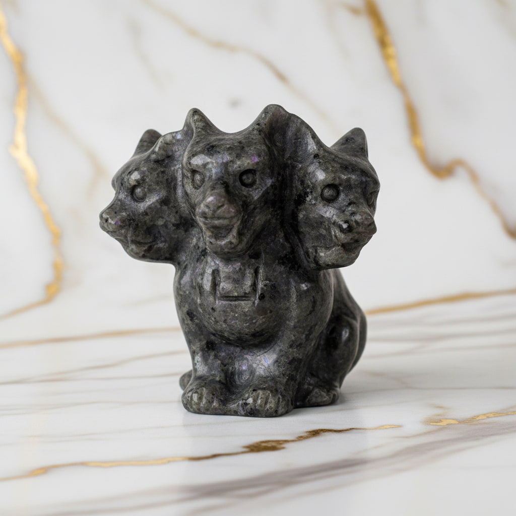 Flammenstein Yooperlite „Zerberus“ – Mystische UV-Reaktivität CrystalScents
