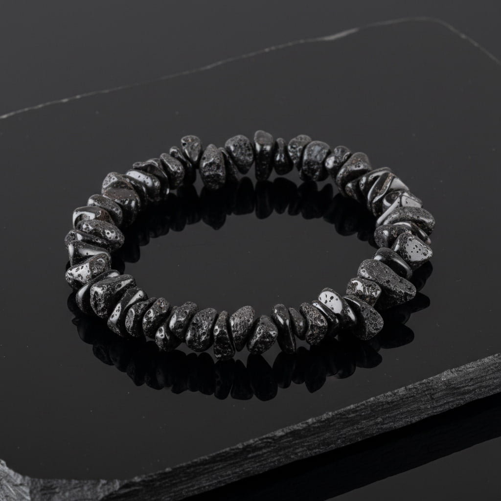 Obsidian Splitterarmband – Schutz & Balance CrystalScents