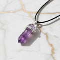 Amethyst Halskette - Doppelender CrystalScents