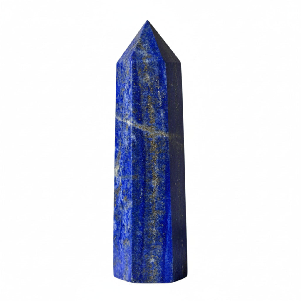Lapislazuli Obelisk – Schimmernde Goldadern CrystalScents