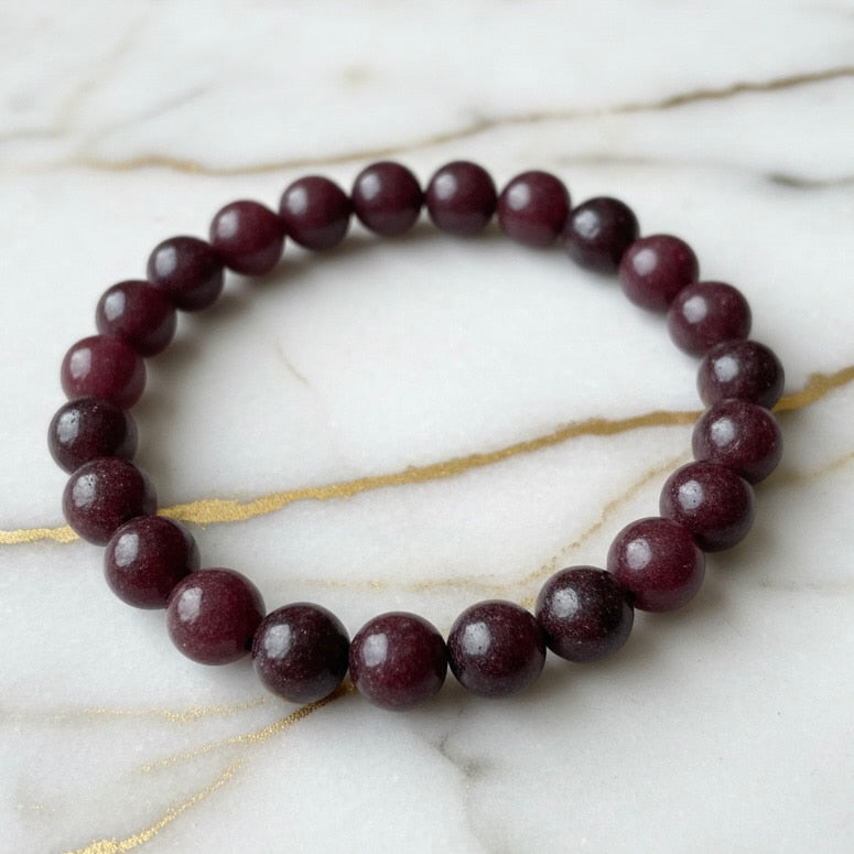 Granat Kugelarmband – Kraft & innere Stärke CrystalScents