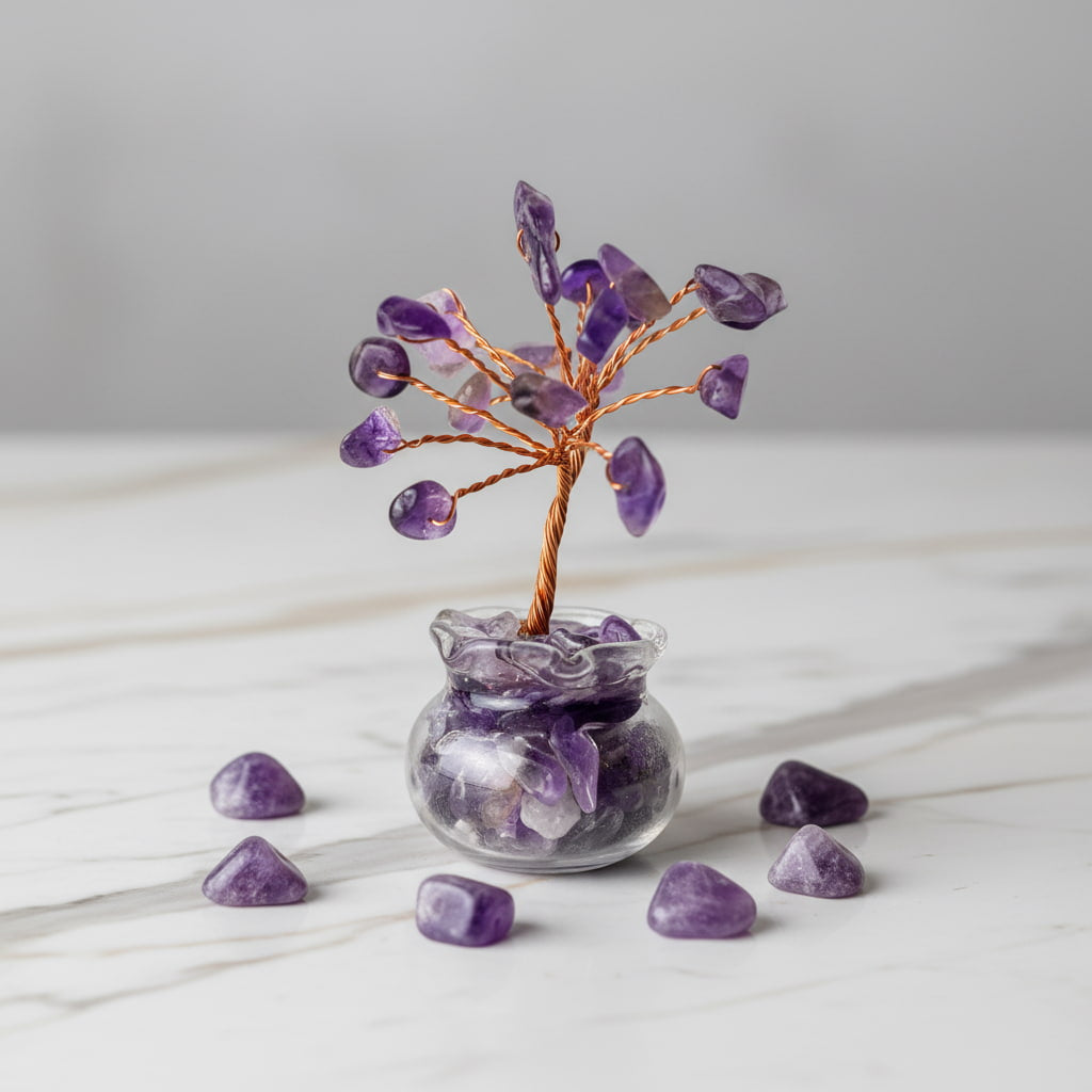 Mini Amethyst Baum – Harmonie & Balance CrystalScents
