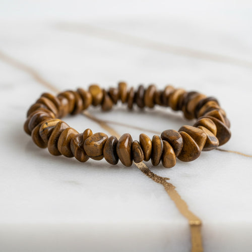 Tigerauge Splitterarmband - Erdung & Kraft CrystalScents