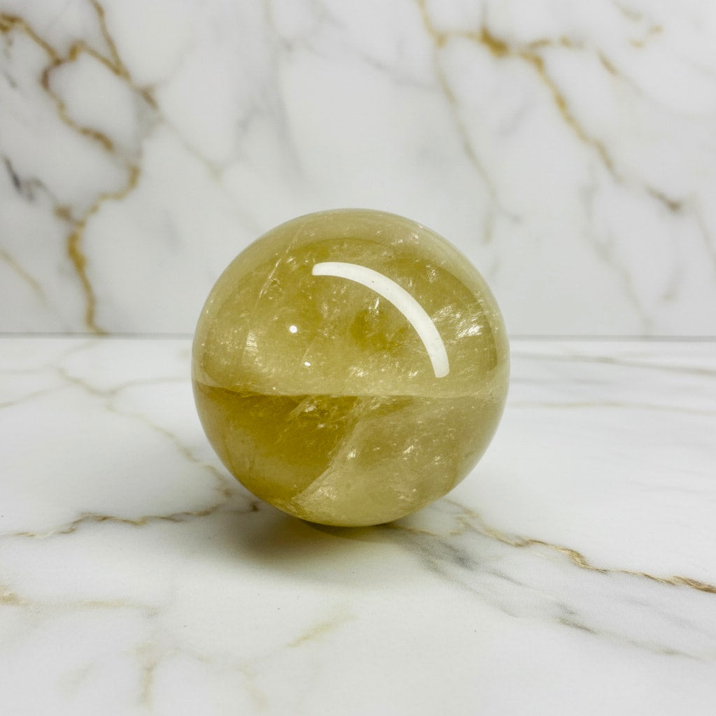 Citrin Kugel - Wärme & Energie CrystalScents