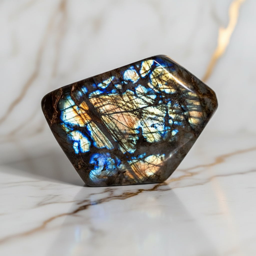 Große Labradorit Freiform – Präsenz der Farben CrystalScents