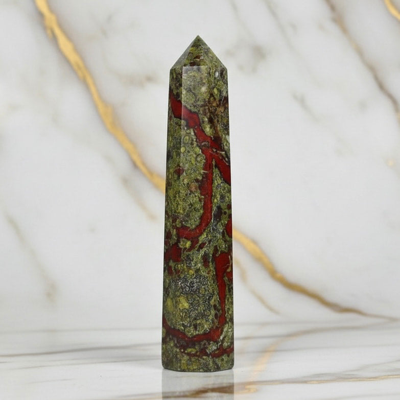 Unakait Obelisk – Kraft & Erdung CrystalScents