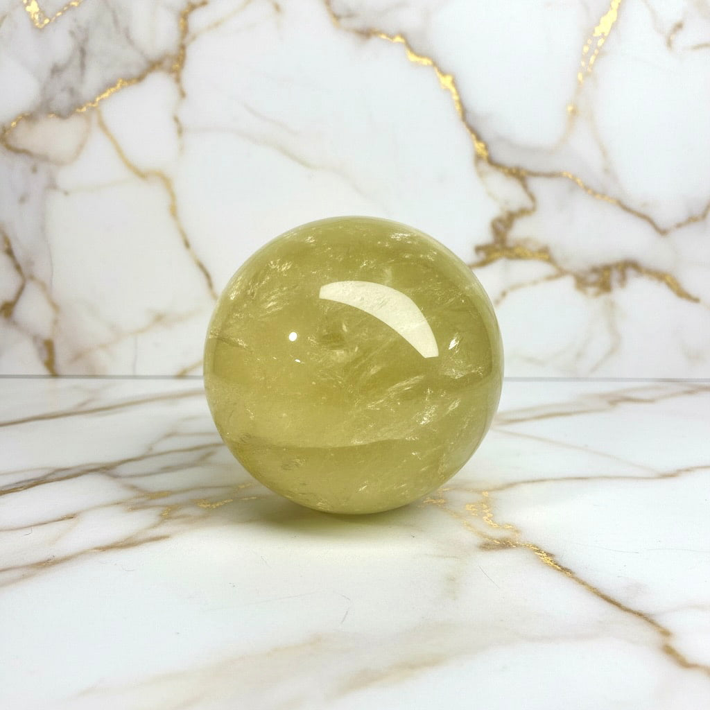 Citrin Kugel - Wärme & Sonne CrystalScents