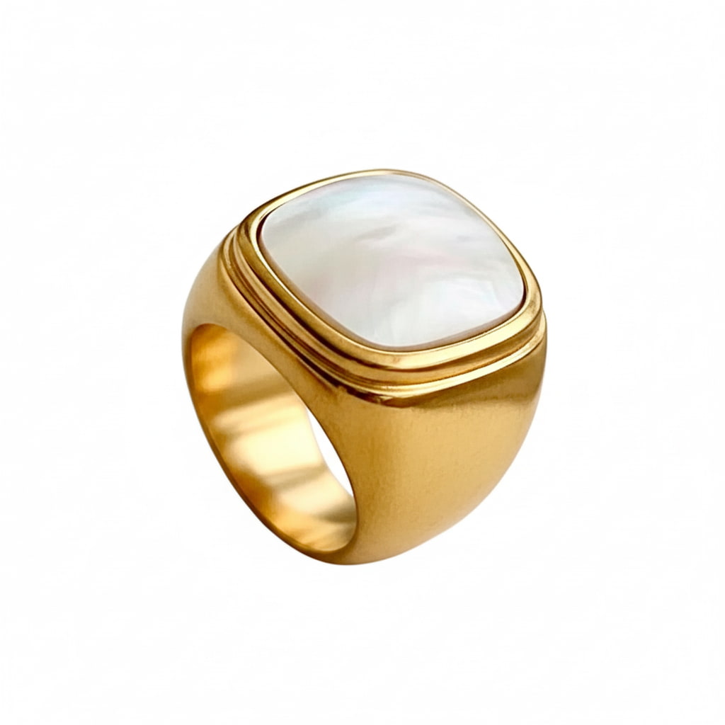 Ring mit Muschel-Detail – stilvolles Highlight für besondere Momente CrystalScents