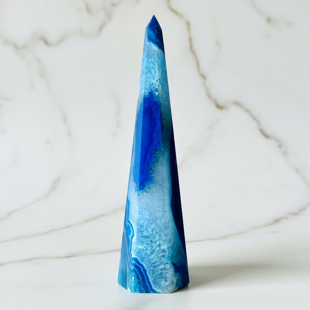 Achat Obelisk – für Meditation & Raumenergie CrystalScents