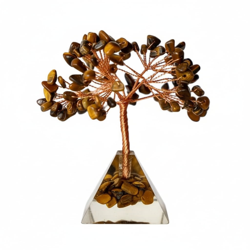 Tigerauge Baum - Kristallpyramide CrystalScents