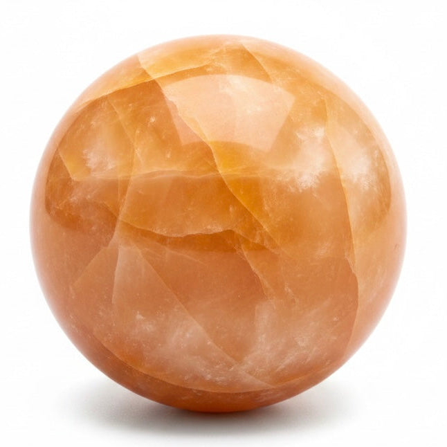 Oranger Calcit Kugel